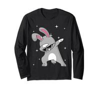 Men Women Kids Cool Rabbit Dabbing Animals Wildlife Parties Maglia a Manica