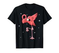 Men Women Kids Flamingo Dabbing Animals Wildlife Parties Maglietta