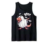 Men Women Kids Funny Dabbing Dinosaur Spooky Halloween Boo Canotta