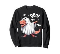 Men Women Kids Funny Dabbing Dinosaur Spooky Halloween Boo Felpa