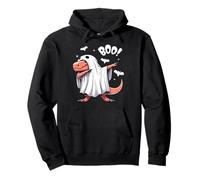 Men Women Kids Funny Dabbing Dinosaur Spooky Halloween Boo Felpa con Cappuccio