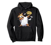 Men Women Kids Funny Dabbing Giraffe Boo Spooky Halloween Felpa con Cappuccio