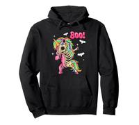 Men Women Kids Funny Dabbing Unicorn Boo Spooky Halloween Felpa con Cappuccio