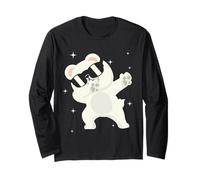 Men Women Kids Funny Dog Dabbing Animals Wildlife Parties Maglia a Manica