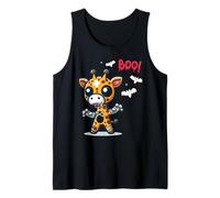 Men Women Kids Funny Giraffe Boo Spooky Halloween Trendy Canotta
