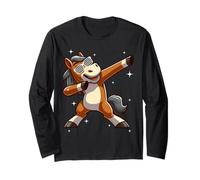 Men Women Kids Funny Horse Dabbing Animals Wildlife Parties Maglia a Manica