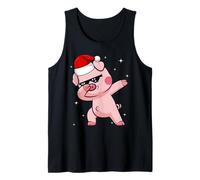 Men Women Kids Funny Pig Dabbing Animals Wildlife Christmas Canotta