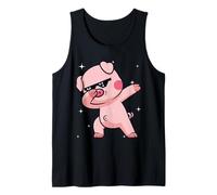 Men Women Kids Funny Pig Dabbing Animals Wildlife Parties Canotta
