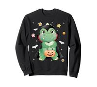 Men Women Kids Groovy Dinosaur Spooky Halloween Cute Vampire Felpa