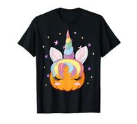 Men Women Kids Groovy Pumpkin Unicorn Boo Spooky Halloween Maglietta