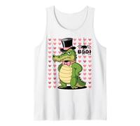 Men Women Kids Groovy Retro Funny Alligator Spooky Halloween Canotta