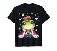 Men Women Kids Groovy Retro Funny Cute Frog Spooky Halloween Maglietta