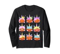 Men Women Kids Parties Pumpkin Unicorn Boo Spooky Halloween Maglia a Manica