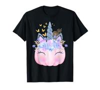 Men Women Kids Pink Pumpkin Unicorn Boo Spooky Halloween Maglietta