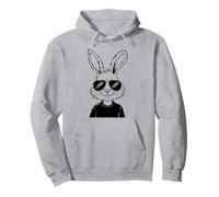 Men Women Kids Rabbit Sunglasses Bunny Egg Hunt Easter Day Felpa con Cappuccio