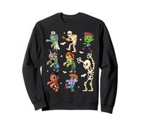 Men Women Kids Skeleton Zombies Funny Boo Spooky Halloween Felpa