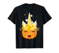 Men Women Kids Spooky Halloween Groovy Pumpkin Unicorn Boo Maglietta