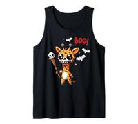Men Women Kids Trendy Funny Giraffe Boo Spooky Halloween Canotta