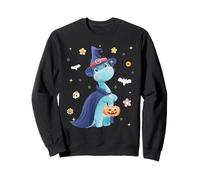 Men Women Kids Trendy Groovy Retro Dinosaur Spooky Halloween Felpa