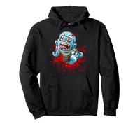 Men Women Scary Horror Blood Halloween Zombie Fans Thriller Felpa con Cappuccio