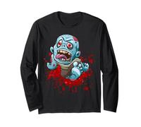 Men Women Scary Horror Blood Halloween Zombie Fans Thriller Maglia a Manica