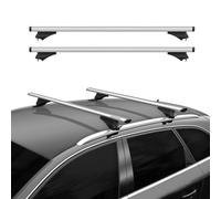 Menabo Coppia Barre da Tetto Completa per Auto con Rails Leopard L Max.75 kg