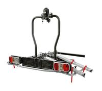 Menabo Portabici da Gancio Traino E-Dison per 2 Biciclette Compatibile E-Bike con rampa di carico