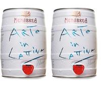 MENABREA - Birra Pils - Arte In Lattina - Fustino da 5L - 5000 ml (Confezione da 2)