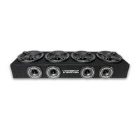 MENACE AUDIO Box Audio Midrange 4 x 6,5 2000 Watt VOICEBOX (MA-VB6525-4BB) Nero