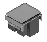 Menage Confort Pattumiera estraibile con apertura automatica per armadio da cucina con 4 contenitori