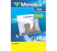 Menalux 1300-4 sacchetti per aspirapolvere Progress, colore: Bianco