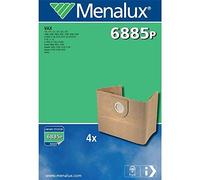 Menalux 9001966010 6885P-Sacchetti per la Polvere, Confezione da 4, Carta, Bianco