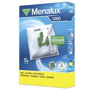 Menalux 900196132 Confezione da 1000 Sacchetti per la Polvere e 1 Micro Filtro, Plastica, Bianco