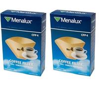 Menalux CFP4-100 filtri in carta, numero 4, per macchina da caffè Drip (Confezione da 2)