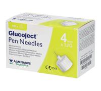 Menarini AGO PER PENNA DA INSULINA GLUCOJECT LUNGHEZZA 4 MM GAUGE 32 100 PEZZI