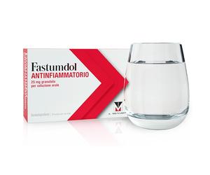 Menarini Fastumdol Antifiammatorio 25mg Dexketoprofene Granulato per Soluzione Orale Antidolorifico, 20 Bustine