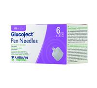 Menarini Glucoject Pen Needles Aghi Per Penna Da Insulina 6 mm 31G 100 Pezzi