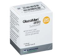 Menarini GlucoMen Areo Sensor - 25 Strisce per il Controllo della Glicemia