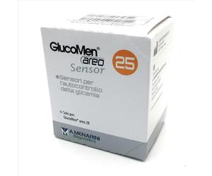 Menarini Glucomen Areo Sensori Per Analisi Della Glicemia 25 Pezzi