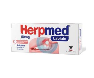 Menarini Herpmed Labiale Compresse Buccali Mucoadesive Aciclovir 50mg, 2 Compresse