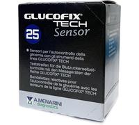 Menarini STRISCE MISURAZIONE GLICEMIA GLUCOFIX TECH SENSOR 25 PEZZI