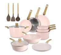 MENASTYL - Set 13 pezzi cottura colorama in alluminio riciclato rosa induzione - 6014244