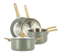 MENASTYL - Set 5 pezzi easynox in acciaio inox e alluminio foschia - 6014253