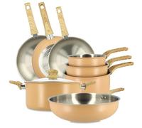 MENASTYL - Set 8 pezzi easynox in acciaio inox e alluminio corallo - 6014255