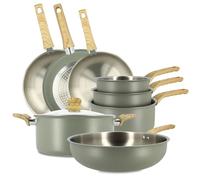MENASTYL - Set 8 pezzi easynox in acciaio inox e alluminio foschia - 6014256
