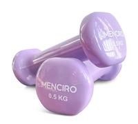 MENCIRO Set di 2 manubri per uomini e donne, 0,5 kg, per la casa, la palestra e l'allenamento della forza