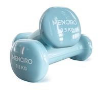 MENCIRO Set di 2 manubri per uomini e donne, 0,5 kg, per la casa, la palestra e l'allenamento della forza