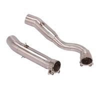 MEndip Moto Tubo Scarico silenziatore Slip On Silenziatore di Scarico Moto Moto Centrale Collegamento Tubo di Collegamento per GSXR1000 GSX-R1000 2009-2011 Anno