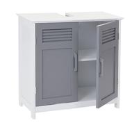 Mendler Arredo bagno serie HWC-A85 legno bambu e MDF mobile sottolavabo - grigio