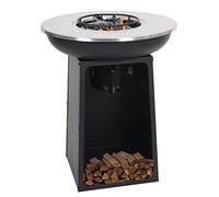 Mendler Barbecue BBQ braciere con Piastra riscaldante HWC-K97 Acciaio Ø 59cm Nero